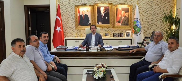 BELEDİYE BAŞKANIMIZA ZİYARET
