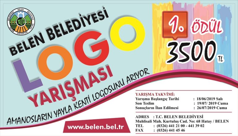 Belen Belediyesi Ödüllü Logo Yarışması...