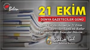 21 Ekim Dünya Gazeteciler Günü Kutlu Olsun