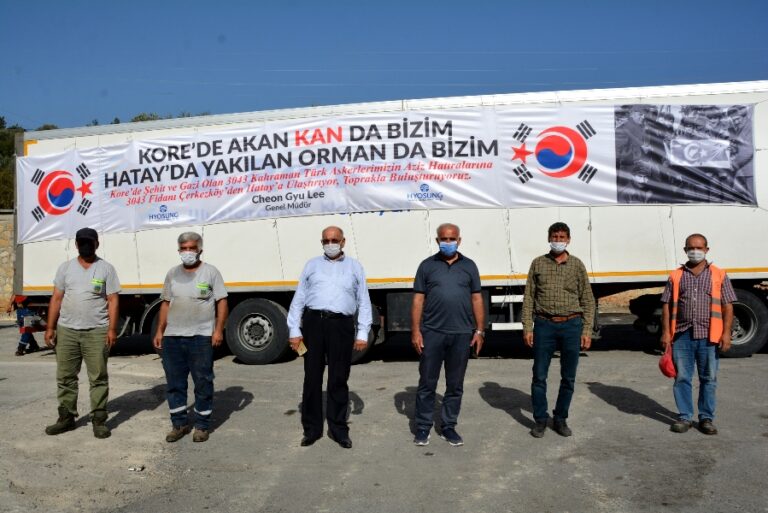 "Kore'de akan kan da bizim. Hatay'da yakılan orman da bizim.”